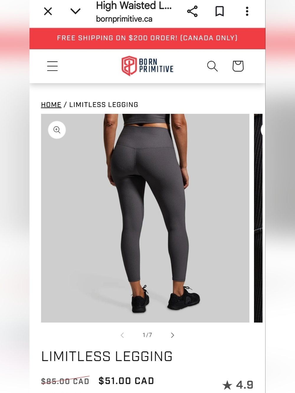 Born Primative Limitless Leggings